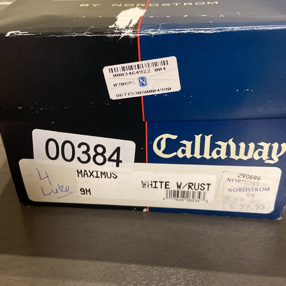 Vintage Callaway Golf Footwear Oxford Style Shoes - Picture 9 of 9